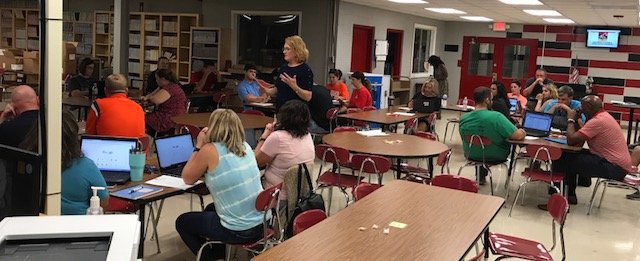 LCHS Faculty getting ALICE training as a part of our Professional Development today.