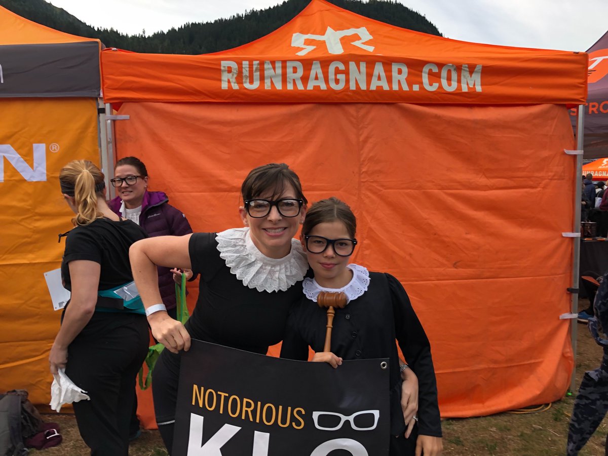 scdscommunity's tweet photo. The student support team at the #RainierRagnarRelay also included an SCDS fourth grade student who reused her Wax Museum costume to dress up as RBG and serve as the team's mascot! https://t.co/pN8KKTlznm