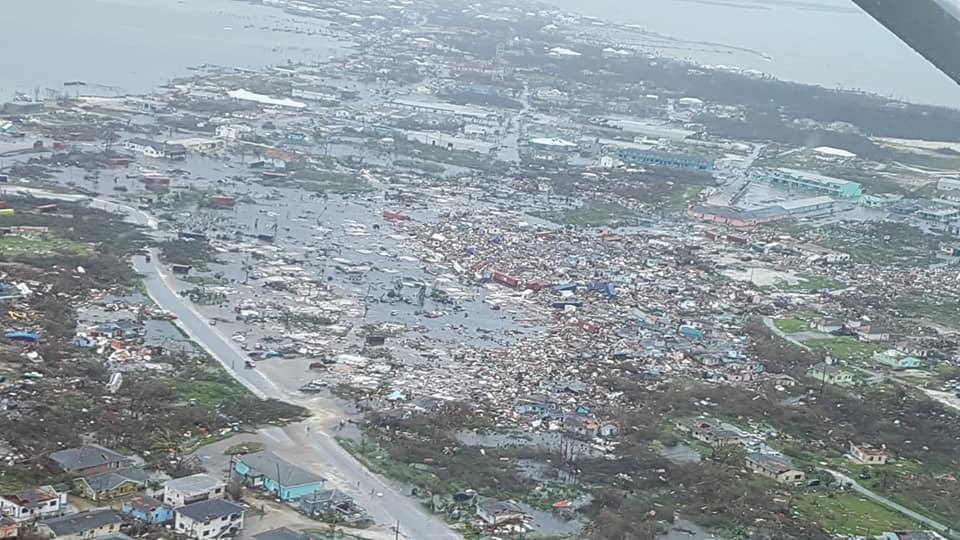 WFLAJosh's tweet photo. AERIALS. Some of the first aerial photos from over the #Bahamas after #HurricaneDorian. (via James Julmis) https://t.co/sJn8s4FVcf