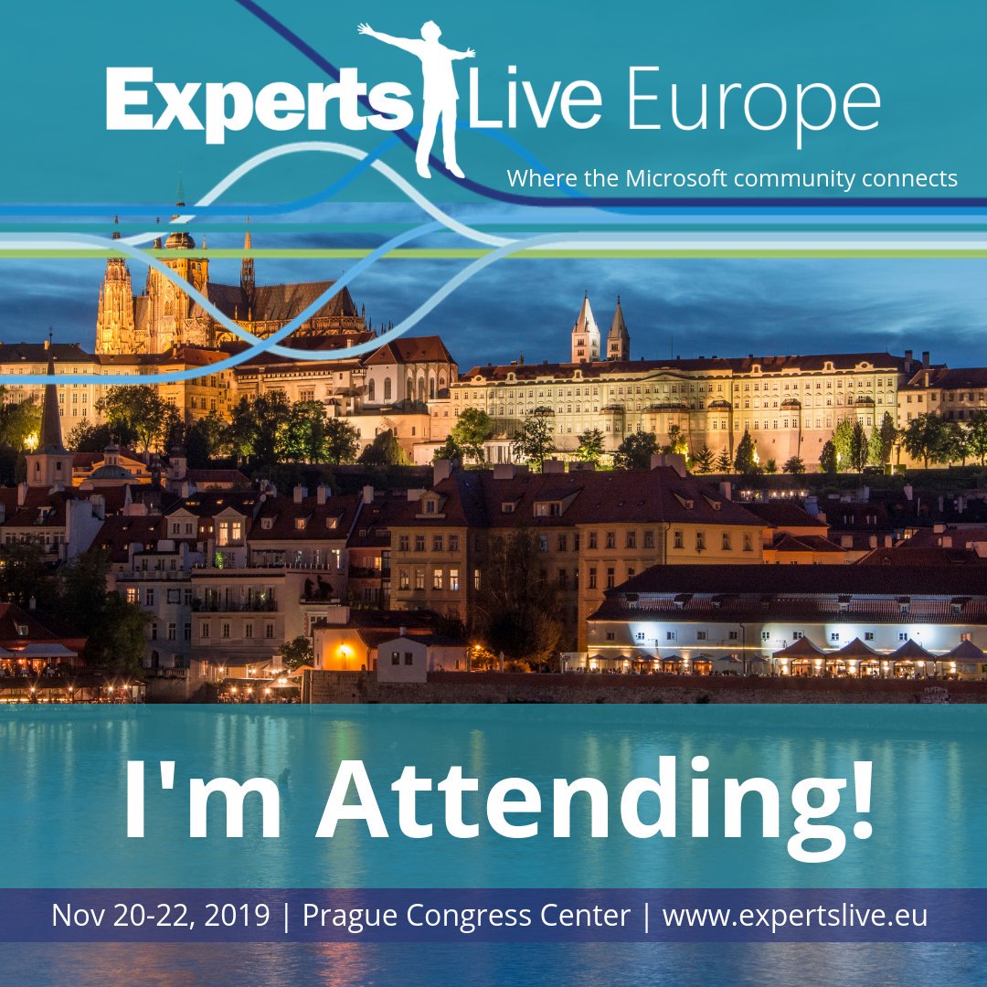 ExpertsLiveEU's tweet photo. Hey #ExpertsLiveEU 2019 attendees, we know you're out there! Spread the word that you are attending the #conference this November and already start engaging with the #Microsoft community from all over the world! #ELEU19 #SeeYouInPrague https://t.co/0qhFFRox2Z