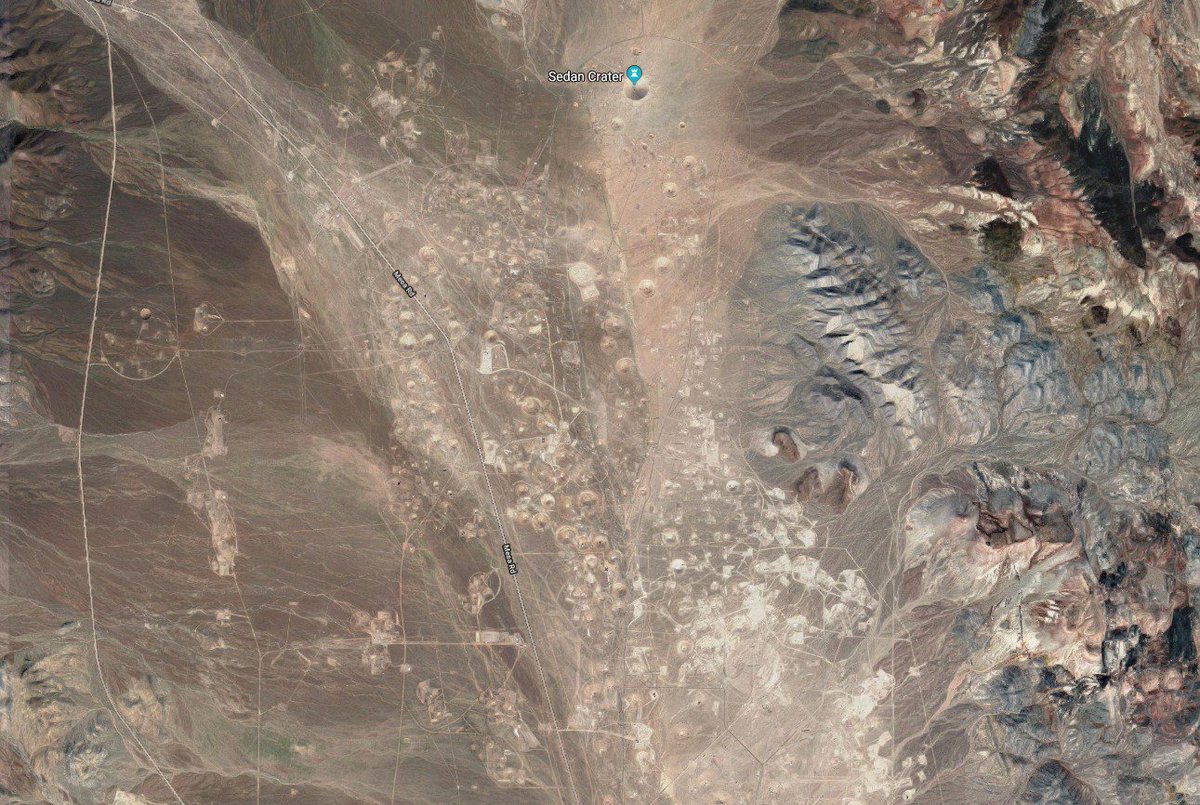 Massimo On Twitter The Earth S Nuclear Scars This Is A View Of The Craters Created By The Nuclear Tests In The Nevada Test Site Permanent Physical Changes In The Landscape Of The