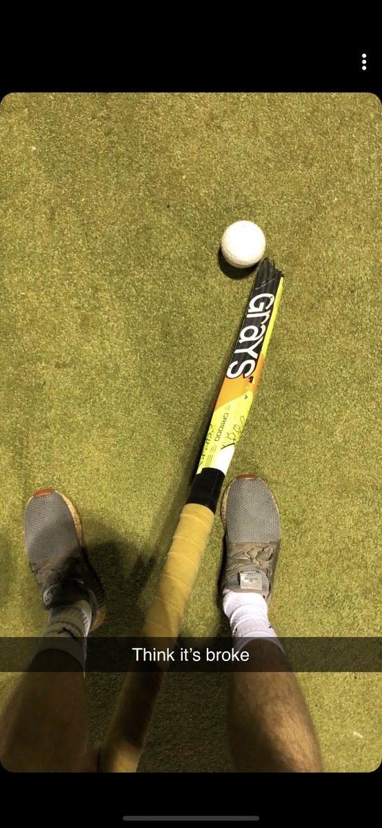 Great session tonight from the lads! One of them had to take pre-season too far and snap his stick! We train every Tuesday night 7-9 at @KingEdCollege #hockey