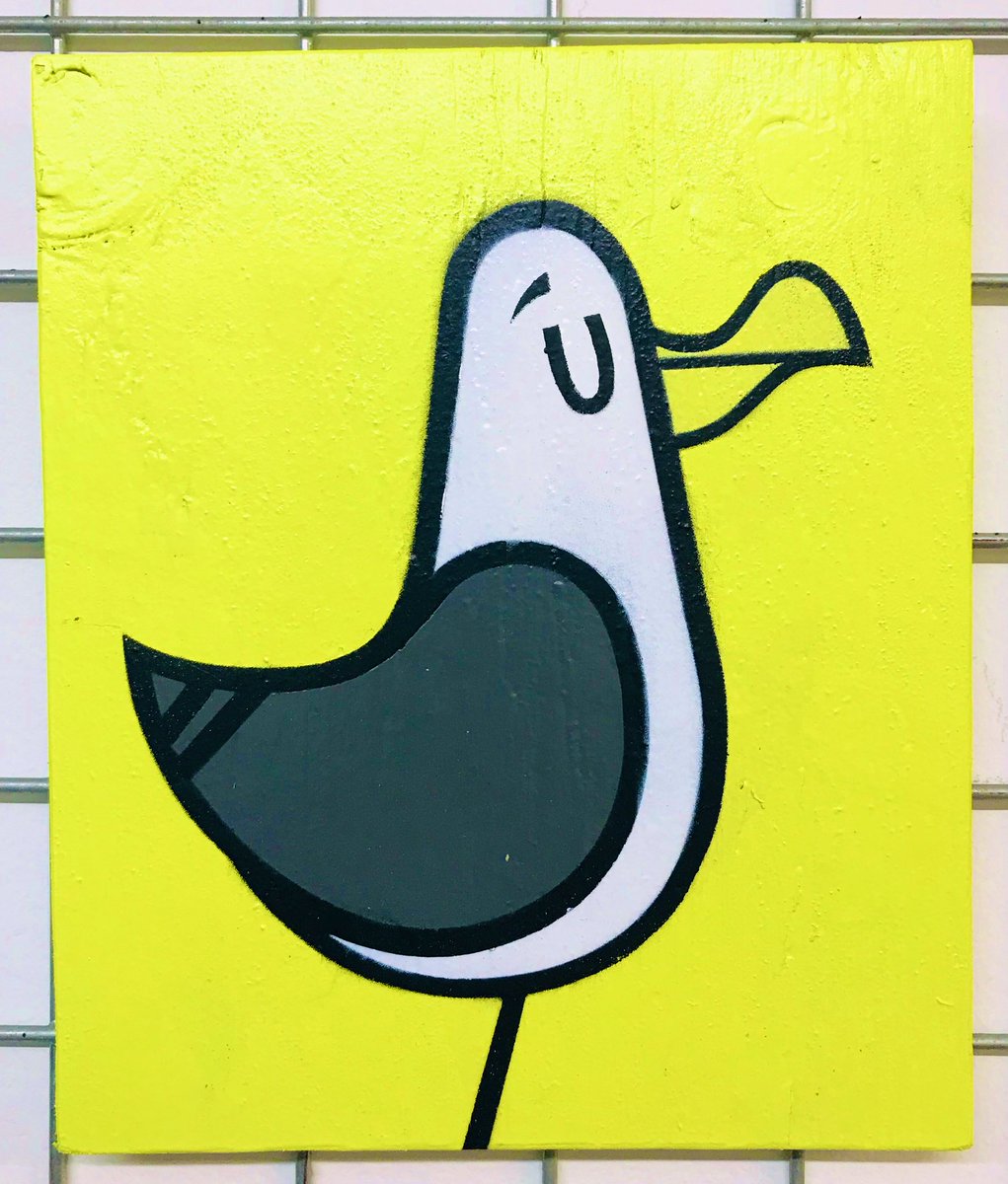 FkFark's tweet photo. I am selling these limited edition Seagulls 175x210mm signed and numbered on reverse 
1of6 5 left #paintednotprinted #Fark #streetart #stencil #seagull #Southsea £60.00 each https://t.co/rtwY6KiOvS