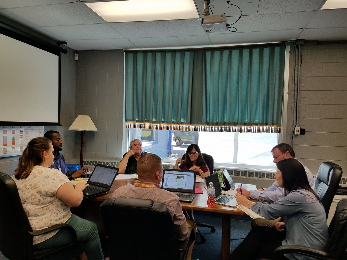 Mr. Sanders and Mrs. Cordova working as instructional leaders this morning with the 7th/8th grade Science PLC <a href="/lms_tigers/">LMS Tigers</a>. I heard great conversations involving standards, remediation, assessments, alignment, and grade restoration. Great job!