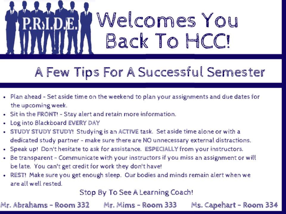 HCCPRIDE01's tweet photo. Here’s to a successful semester, scholars! https://t.co/fIFkY3LJ2O
