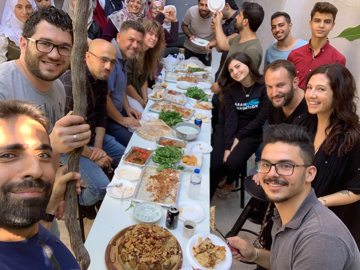 AmalHanano's tweet photo. This week at Karam House, the amazing Rose Previte, @maydandc, is mentoring our Syrian teens as they create new culinary dishes. @karamfoundation #10000Leaders https://t.co/j3VvHMV3Nc