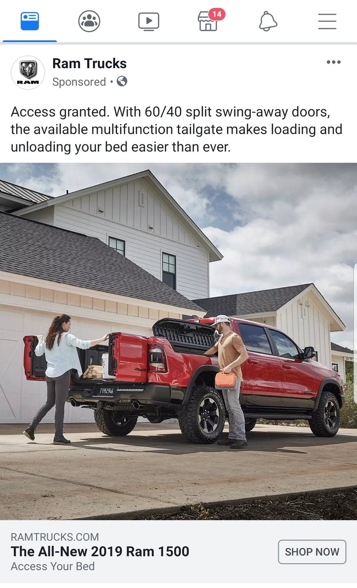 moosethehawk's tweet photo. @DemolitionRanch  I think facebook is telling me to tell you to get a Ram truck. I'm not going to lie I kept looking at the picture thinking it was you and @mere_carriker https://t.co/hFx9B7nyLB