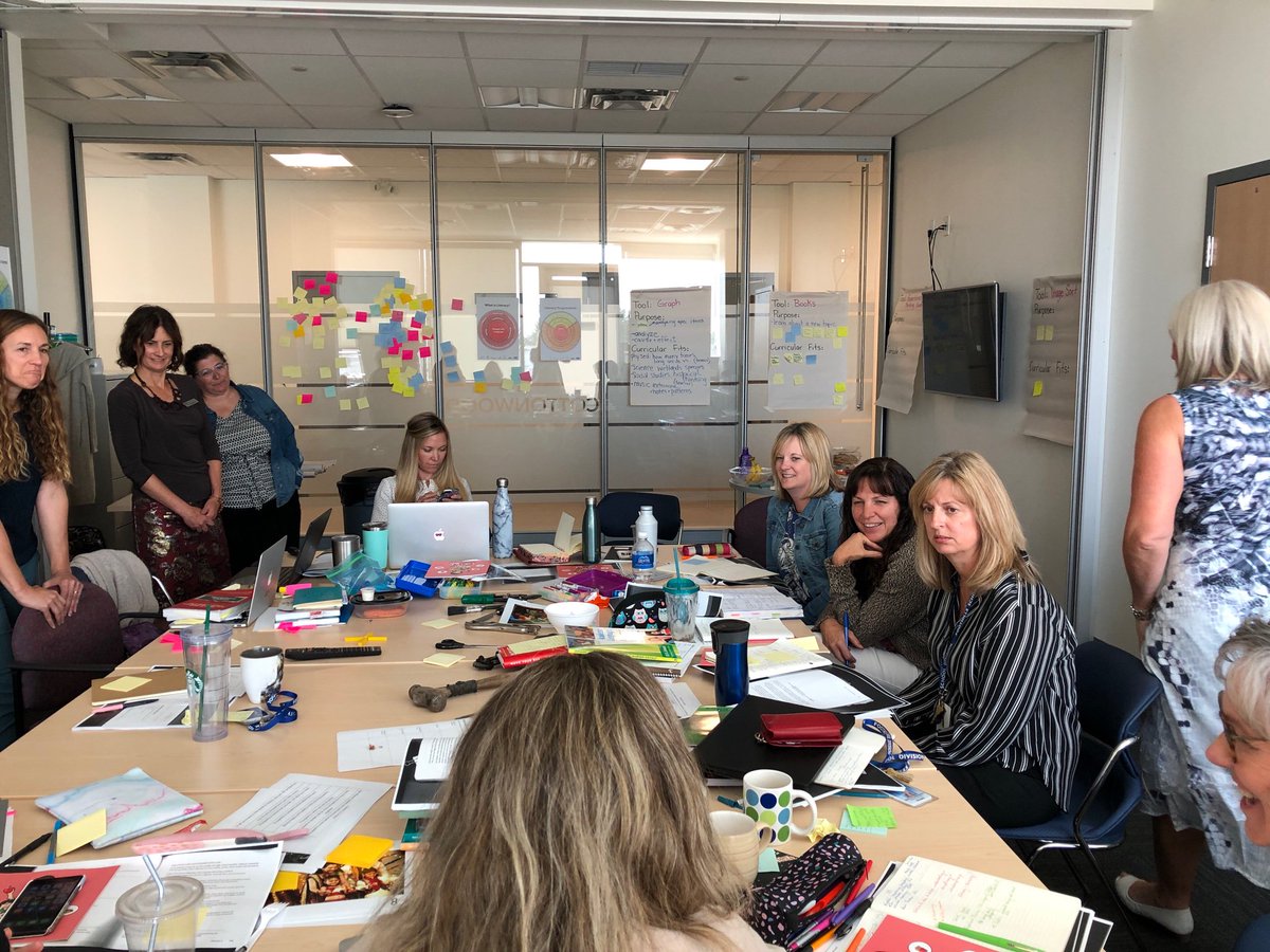 CGlaicar's tweet photo. Foothills Instructional Coach team learning together to provide system support... literacy, numeracy and engagement @fsd38 https://t.co/fO9tVO2gFy