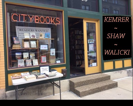 6GPress's tweet photo. 9/14 Kemrer, Shaw, Walicki @ City Books https://t.co/jd6dP8hoWB https://t.co/NGve0HTzrK