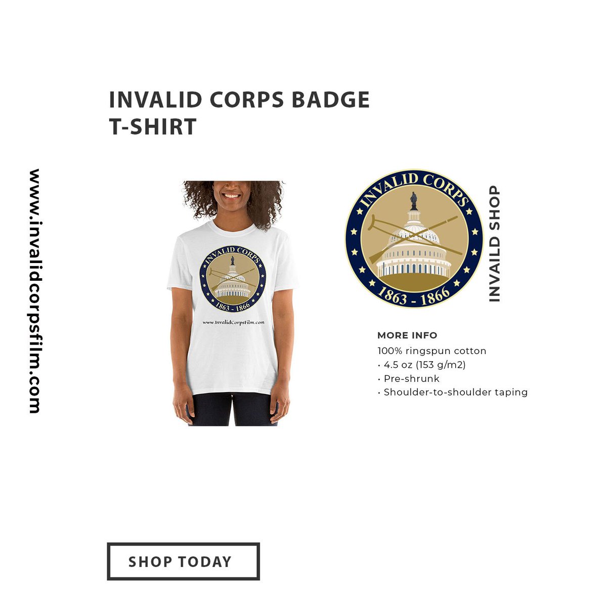 InvalidCorps's tweet photo. swing by the Inviald Corp shop today! Every purchases helps support the Invalid Documentary.
#theinvalid #theinvalidcorps #veteran #disabilitystrong #disability #soldiers #ussoldiers #shop #civilwar #americancivilwar #army #history #ushistory #smithsonian https://t.co/xxQ5fbYsRN
