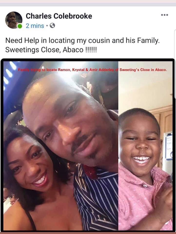 If anyone has any information on Ramon and/or Krystle Brown PLEASE let me know! 🙏🏾🙏🏾🙏🏾 #Bahamas #HurricaneDorain #Abaco #MarshHarbour #DorianRescue #BAHAMASTRONG