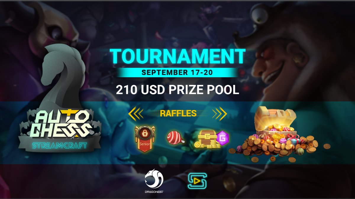 StreamCraftHQ's tweet photo. 🔈 Attention, StreamCrafters! We have a brand new tournament for you - the StreamCraft North America Open: #AutoChess! ⚔️

Registrations are open until Sept 8th (and there are no rank requirements)!

📩 Register NOW: https://t.co/T5FPBZGNq8
📜 Rules: https://t.co/vJZRWVTZIs https://t.co/8loRcHfjYz