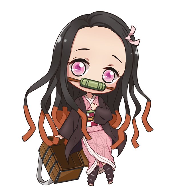 夏久🩶❤️さんがTwitterに投稿した竈門禰豆子(鬼滅の刃)のイラスト。
