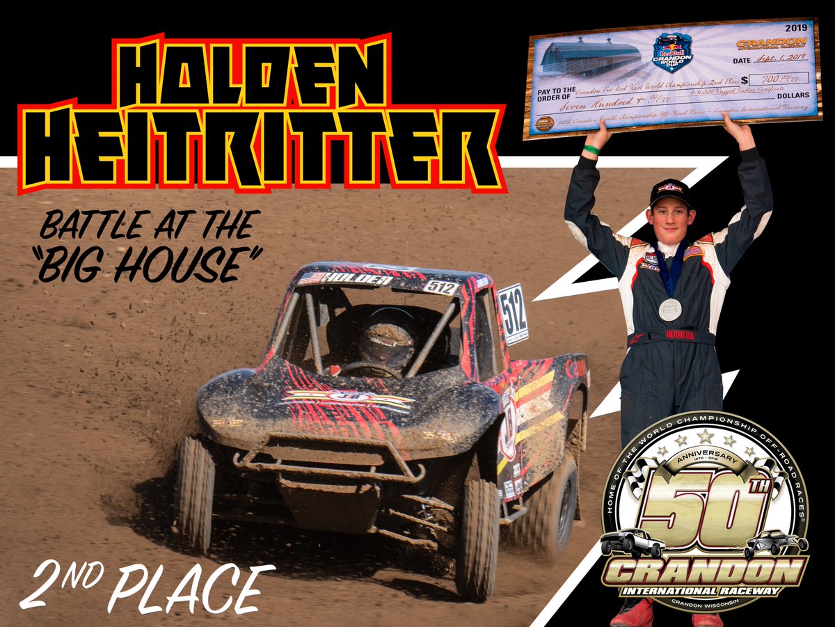 JusticeBrosInc's tweet photo. Congrats to #jbfactorydriver @Holden4121 on placing 2nd at the 50th @CrandonOffRoad.
#justicebrothers #Crandon https://t.co/uMBaTxleEw