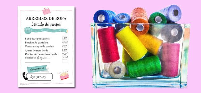 CartelGratis on Twitter: "Descarga esta lista de precios de arreglo de ropa, lista para imprimir e informar a tus cuáles son tus precios ¡Descárgala gratis en nuestro blog! 🎀📏✂️👗#Costurera #ArreglosDeRopa #Modista