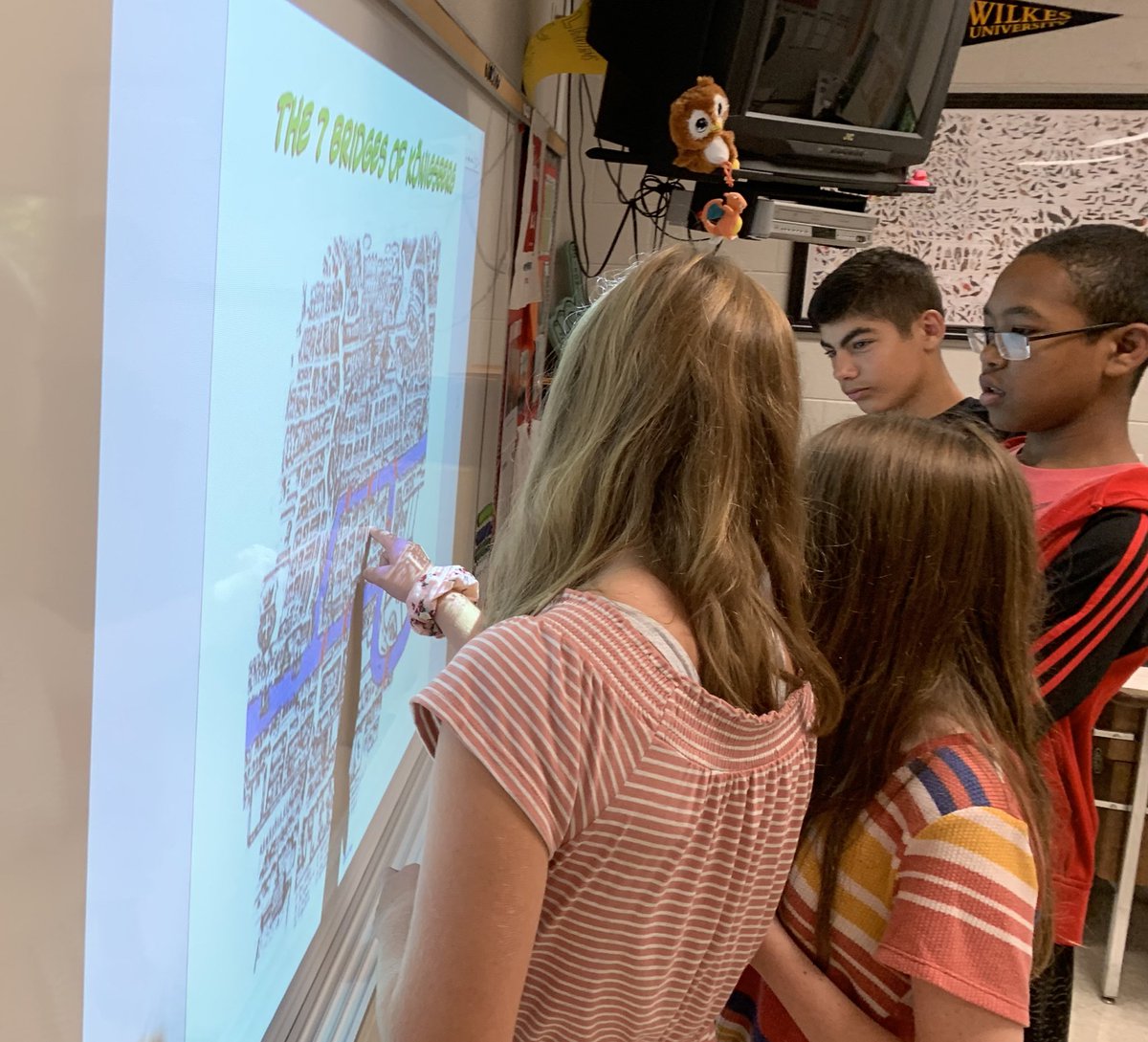 Mathman329's tweet image. Today, we tried to solve the riddle of the 7 Bridges of Königsberg.  I’m excited to see what other math mysteries my classes will explore this year!  Thanks for the encouragement @thomascmurray! @SpringhouseMS #ParklandFirstDay #learningtransformed