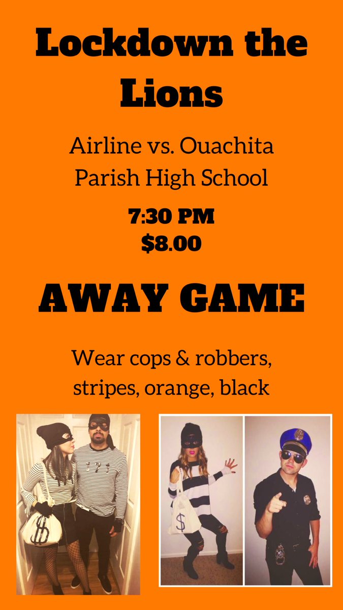 Alright let’s see who the real Airline fans are! Y’all come out Friday at 7!! Not 7:30! Let’s bring the heat Vikes! #dabay