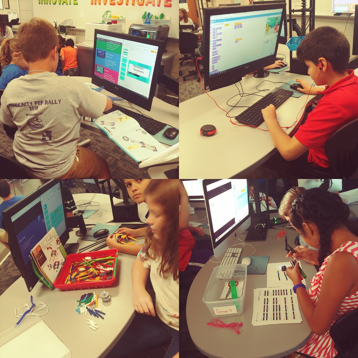 JenniferR2ATiM's tweet image. Projects are in full swing in the lab! Learning how to code with @scratch and @Ozobot , build with @KNEX simple machines, create with mechanics and structures using @IQKEY, @LEGO_Education, and @fischertechnik integrated with Google Classroom. 
#gettingtechy
@smesbulldogs