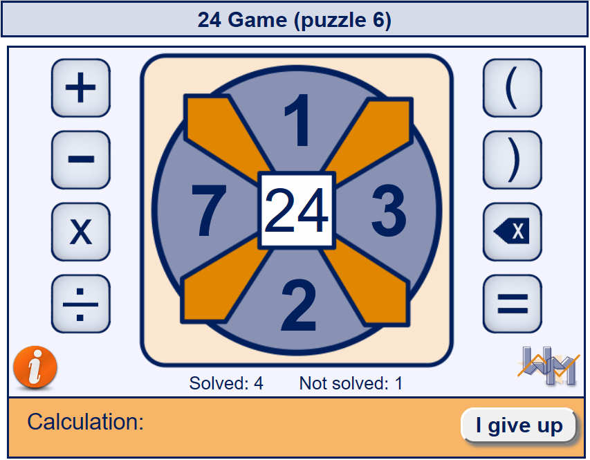 HenkReuling's tweet image. This weekend I re-created the well-known 24-GAME-applet. I use this game in my class to practice &apos;order of operations&apos;: make 24 using the operations +, -, *, / and brackets. Free. Should work on all devices.
henkreuling.nl/applets/24_gam…
#mathematics #mathteacher #teachmath #highschool