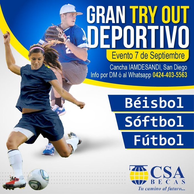 csabecascentral's tweet photo. #Tryout Deportivo 7 de Septiembre 🔥
⁉️¿Donde? 
 ¿Quieres más detalles? 
Comunícate con nosotros 📲
04244035563
#venezuela https://t.co/3yXHQZbsgc