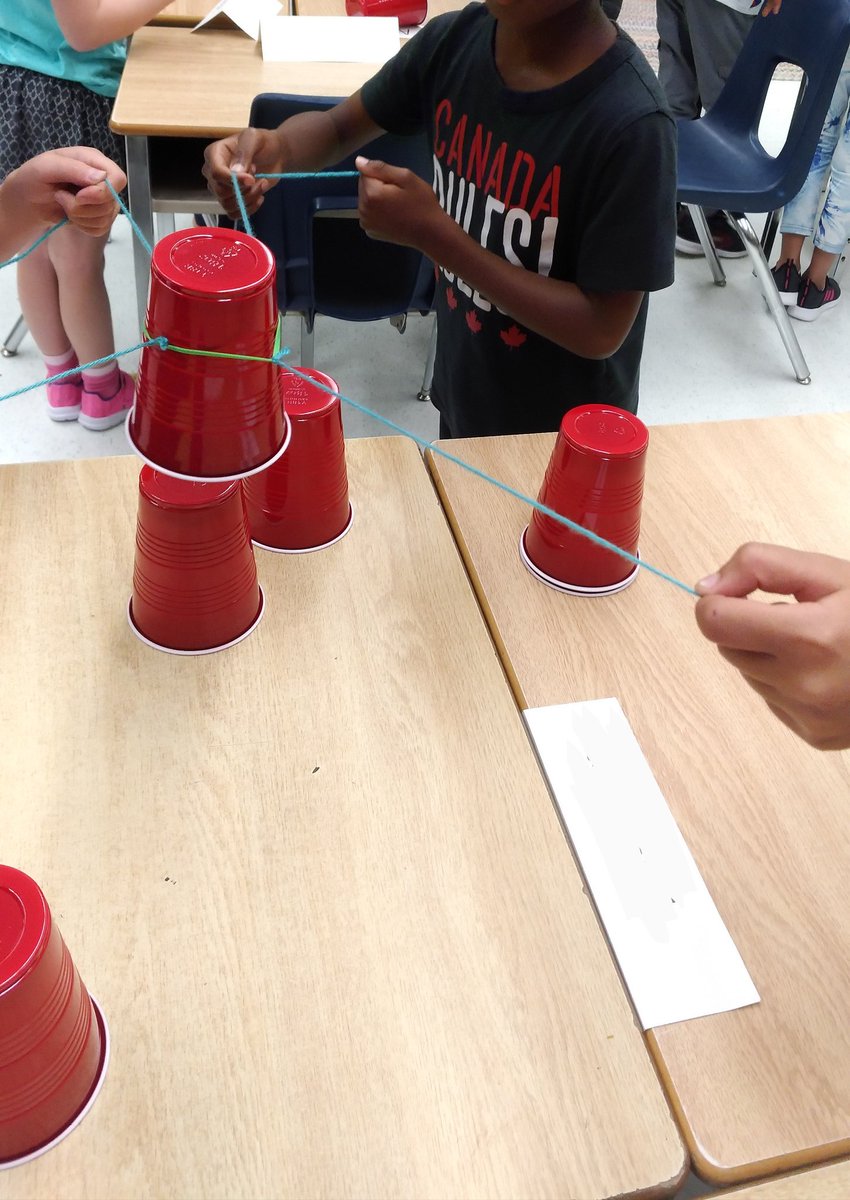 jgicala1's tweet image. Reviewing the importance of patience, team work and communication to build a tower without touching the cups! #towerchallenge #slowandsteady