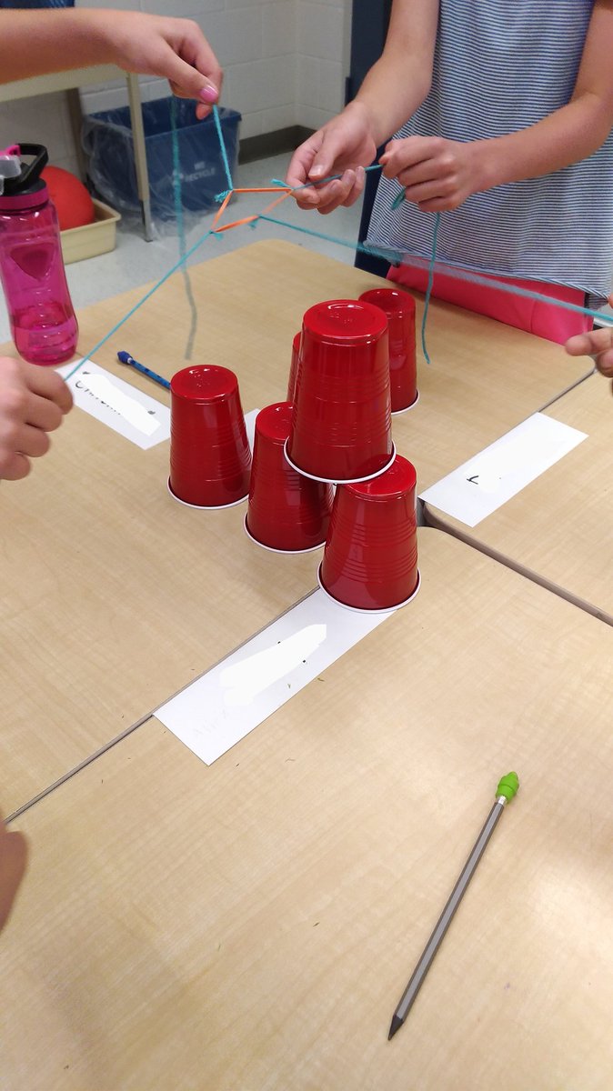 jgicala1's tweet image. Reviewing the importance of patience, team work and communication to build a tower without touching the cups! #towerchallenge #slowandsteady