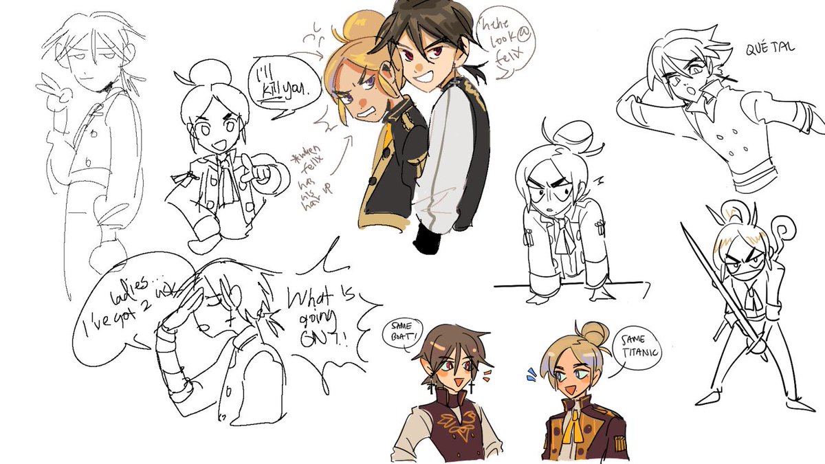 i guess ill post this too FDJSKLFSD my fodlansona feat me and @ykrt9812 drawpile session of them from a few weeks back 
