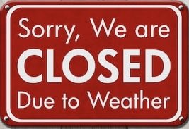 Closed tonight and tomorrow due to hurricane! Check back with more updates!