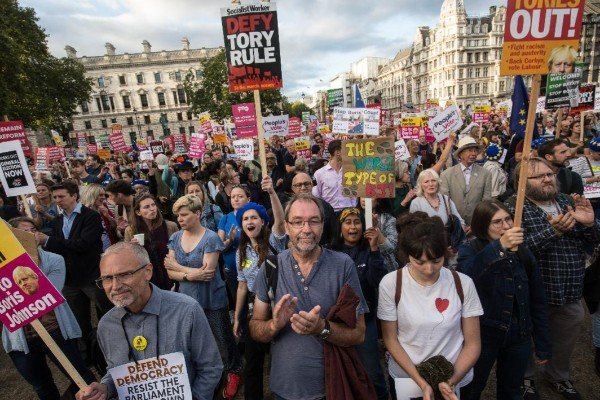socialistworker's tweet photo. Defeat for Johnson should clear way to a general election #ToriesOut  https://t.co/JSWMcIn1wd via @SocialistWorker https://t.co/B44WF83YDR
