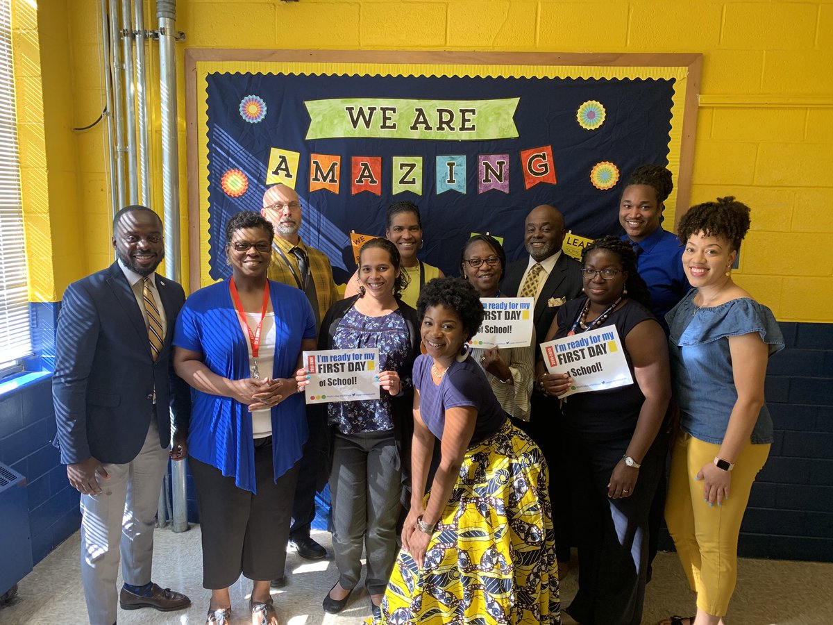 So the bulletin board says it all! #PGCPS1stDay #FirstDayOfSchool #MiddleSchoolRocks My team is ready  for the school year! @IF_Morningside @ImagineCharters @pgcps