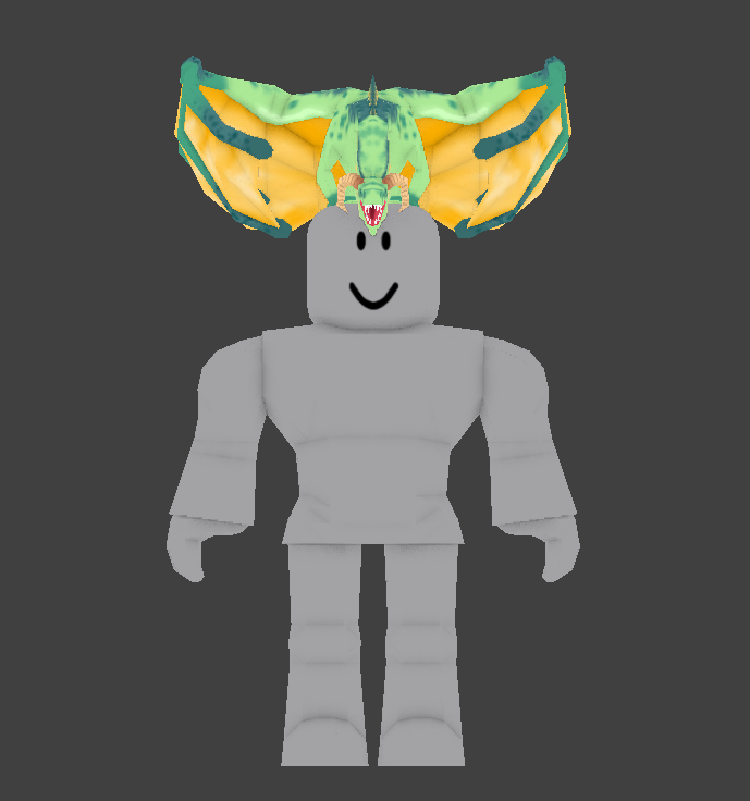 Erythia On Twitter Okay I Finally Gave In Dragon Head Pal Still A Work In Progress But Ready To Be Shown He Hangs Off Your Head With A Menacing Snarl I - menacing roblox hat