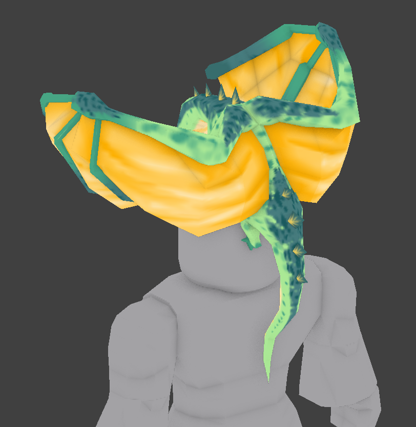 Erythia On Twitter Okay I Finally Gave In Dragon Head Pal Still A Work In Progress But Ready To Be Shown He Hangs Off Your Head With A Menacing Snarl I - menacing roblox hat