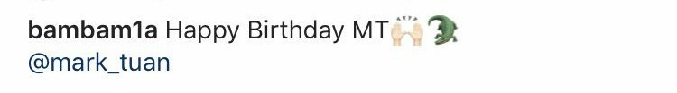 numthip791's tweet photo. 🎉Happy BirthDay MT🙌🐊
เปนการอวยพรวันเกิด 🎁💕
ที่ทับใจแม่มากเลยคร้าบอ้วง #MTBB  น้องน่ารักที่สุดในโลกเลยรู้ตัวบ้างมั้ย
#HappyXXVIIMarkTuan 
#HAPPYMARKTUANDAY 
#MarkTuan #BamBam #MarkBam https://t.co/osZ2mvvKeg