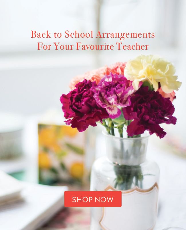 Back to school, means back to saving!
Use "SEPT" to save 10% off any of our bouquets!
💐 Visit: flowerscanada.com