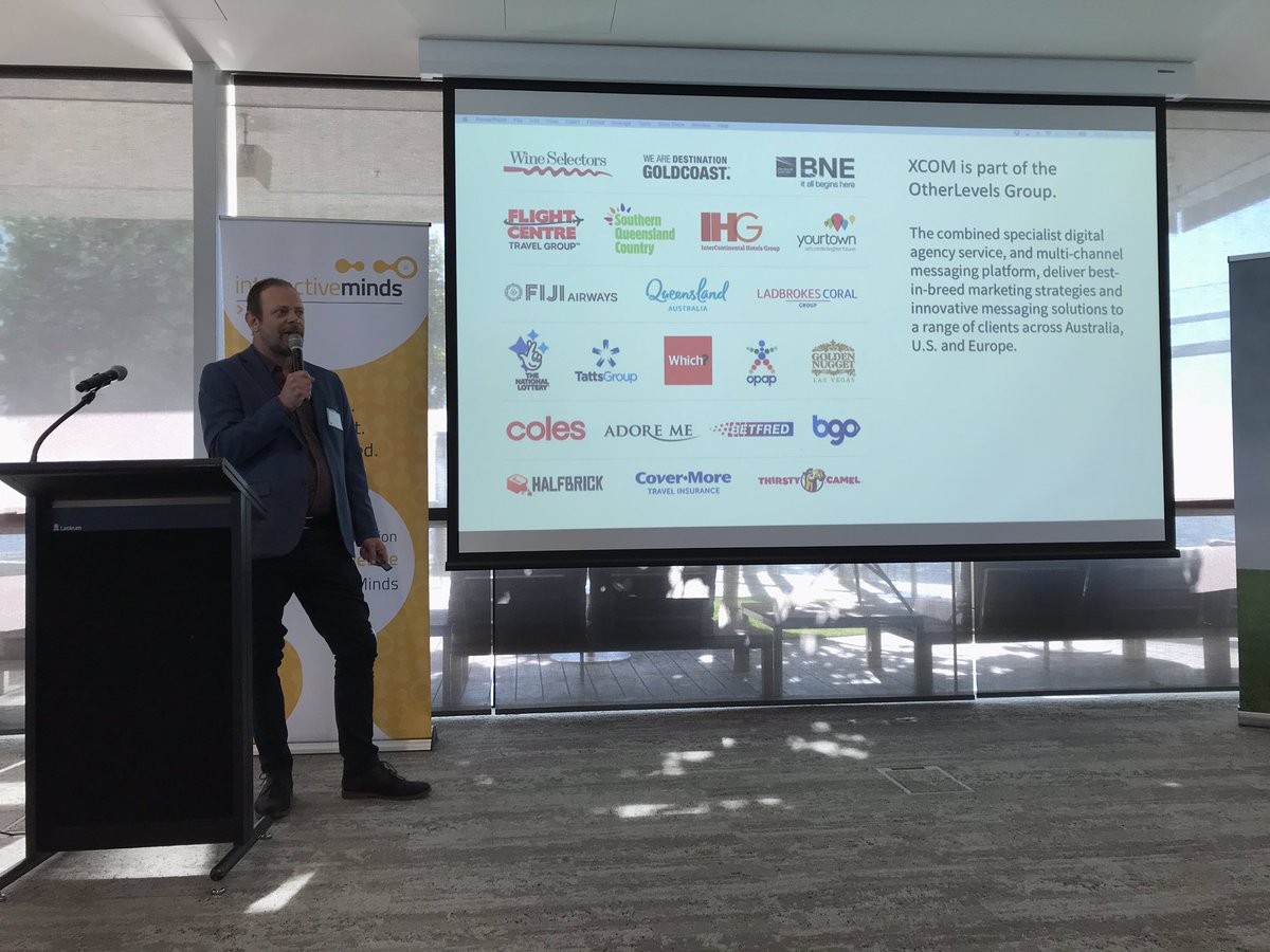 InteractiveBne's tweet photo. Kicking off our Brisbane Email Marketing event with Darren Sutton from @xcommedia sharing 4 trends and opportunities he sees in the space #Interactiveminds https://t.co/cU1buK1bSk