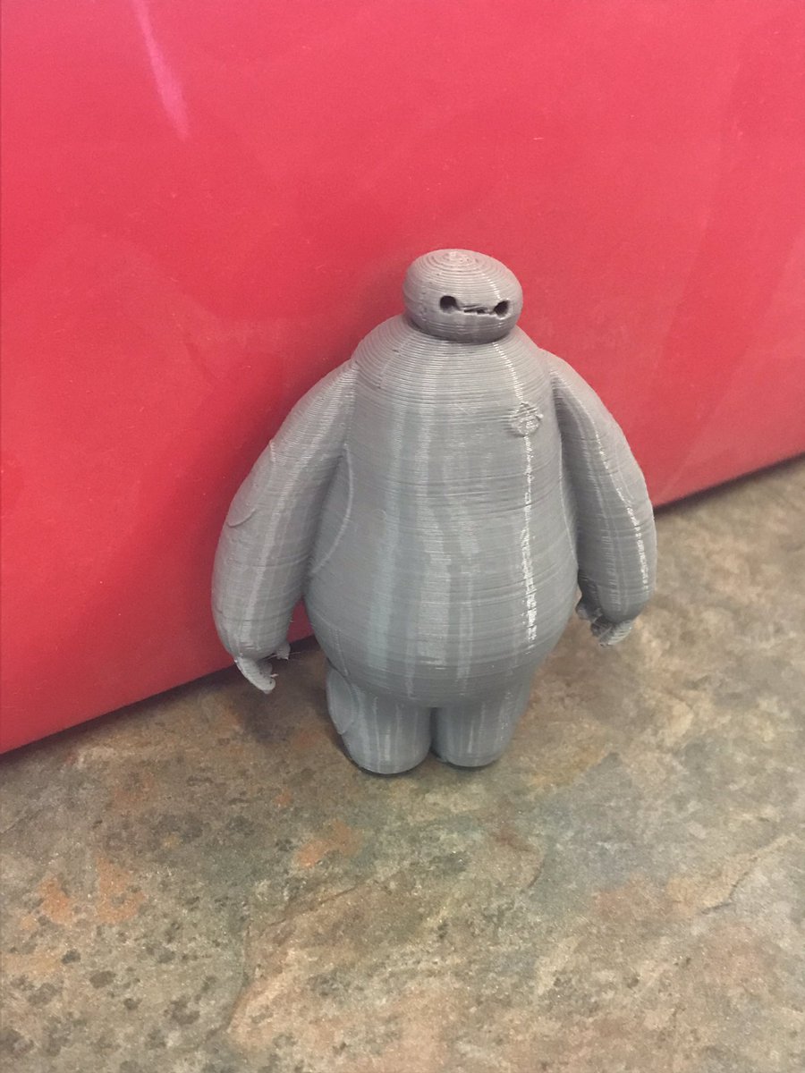 LizReyesAZ's tweet photo. We have our first #Makerbot at @LegendSprings! The students were in awe, especially when it made a #Baymax. @thingiverse is a great resource. Gotta practice my @tinkercad skills next! #4Cs #Engineering #creativity #Design #IdeasforDays 💡 #STEM #STEMeducation https://t.co/cBJLtTM7ta