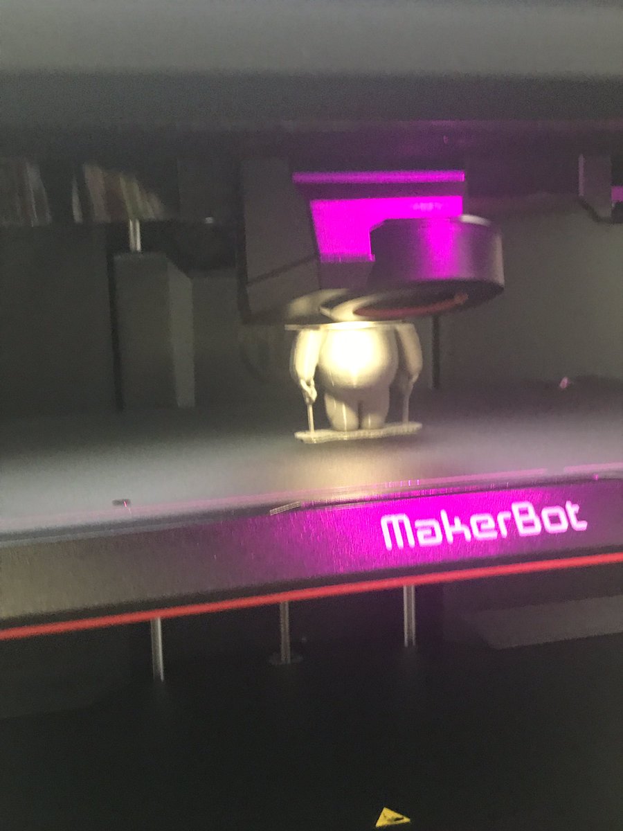 LizReyesAZ's tweet photo. We have our first #Makerbot at @LegendSprings! The students were in awe, especially when it made a #Baymax. @thingiverse is a great resource. Gotta practice my @tinkercad skills next! #4Cs #Engineering #creativity #Design #IdeasforDays 💡 #STEM #STEMeducation https://t.co/cBJLtTM7ta