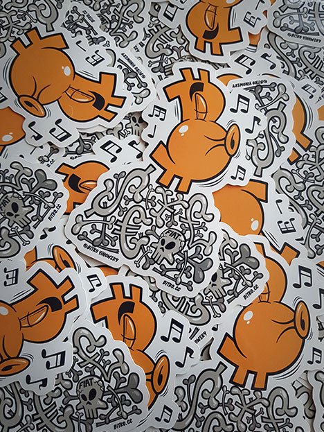 BitkoYinowsky's tweet photo. For all those who cannot make it to this year's #BalticHoneyBadger #BH2019 and the @BtcpayServer Day in Riga and get stickers. You can grab some of these custom BTCpay stickers and more at https://t.co/nfkJz5anhu #bitcoinart https://t.co/NLvg1LtNVl