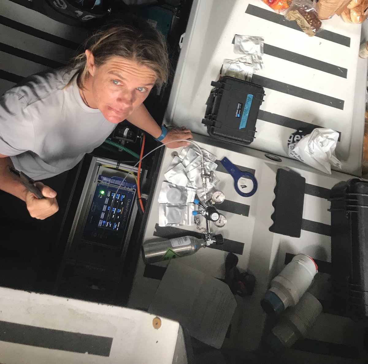 LizWardley's tweet photo. Getting in touch with my ‘inner scientist’! Prepping our Ocean Pack to measure precious data and collect micro plastics as we sail from Holland to Genoa in the next few days. #science #microplastics #oceanpack @geomar_kiel @theoceanrace #sailing #dontbeatosser https://t.co/IOjgir7Z3Y
