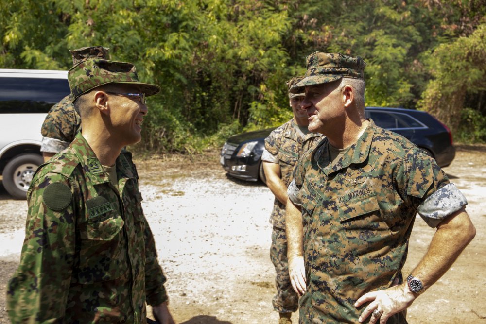USPACOM's tweet photo. #Japanese delegates visit Marine Corps Training Area Bellows #MCTAB to get a better understanding of the unique #capabilities it offers Hawaii-based @PacificMarines and agencies to conduct various #training events and #qualifications. https://t.co/4tOgmYt50r