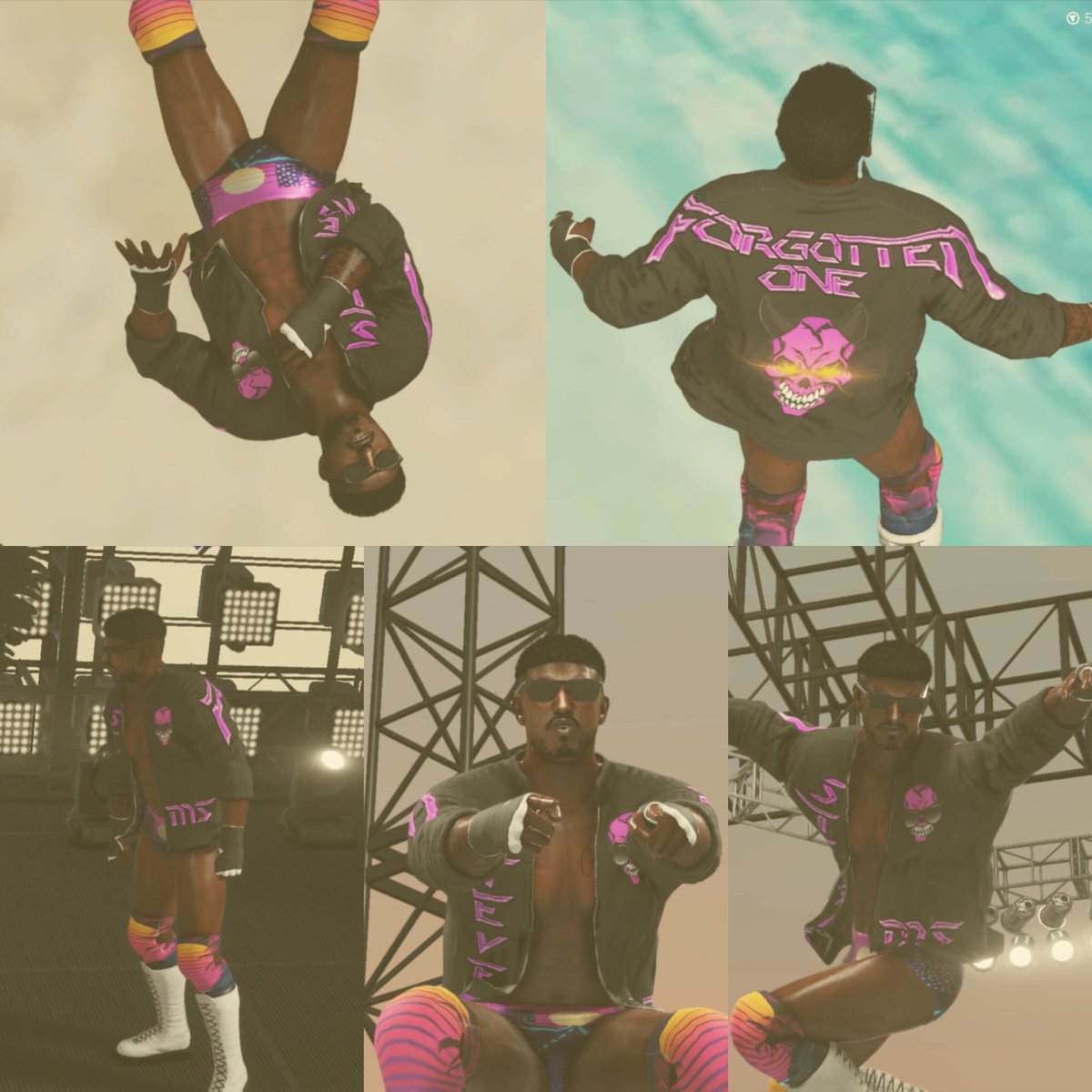 WhoisMStevens's tweet photo. From the beginning of the year to the end, I think I improved greatly (thanks @Tiffany_Razor for face texture and @NgrWrestling for the body texture) https://t.co/g7VXFHOWwv