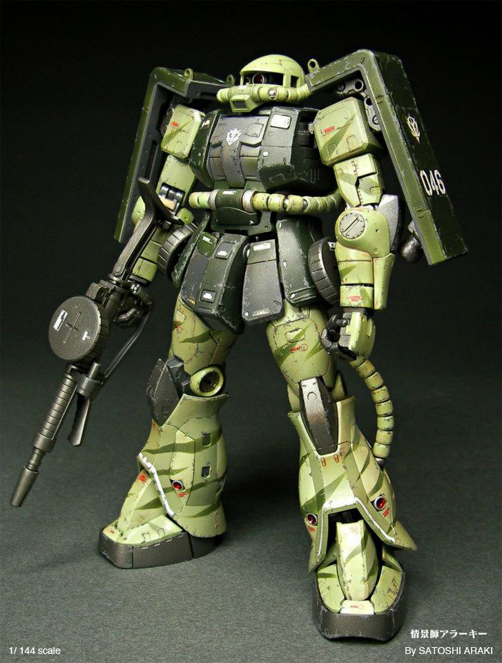 I love ZAKU】 ザクの肩シールドは両方にあるのが好き派 （RGシリーズ