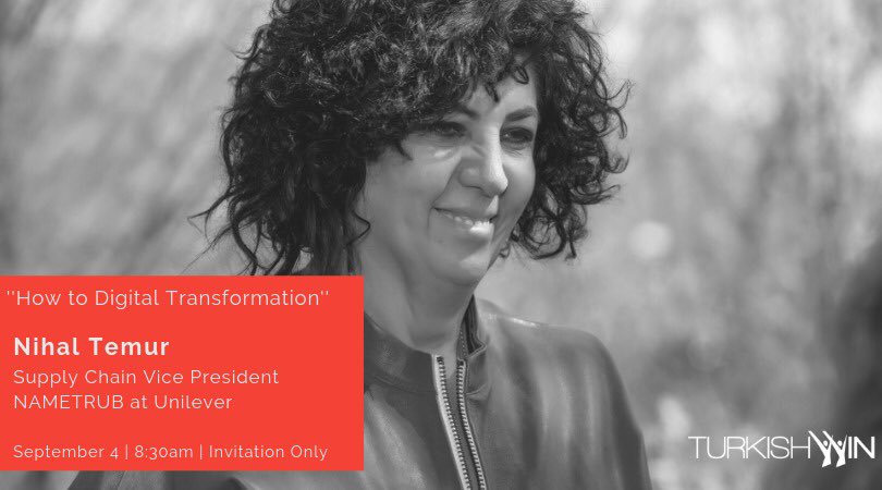 turkishwin's tweet photo. They say it gets lonely at the top. No more! In this sharing circle ‘How to Digital Transformation’ with @TemurNihal , Supply Chain Vice President NAMETRUB @Unilever , we will talk about direct field experience to learn from each other. #executivecircle #turkishwin https://t.co/Apb2XkXKf8