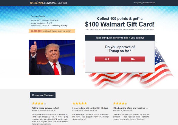 Collect 100 point and get a $100 Walmart Gift card.
cpagrip.com/show.php?l=0&u…