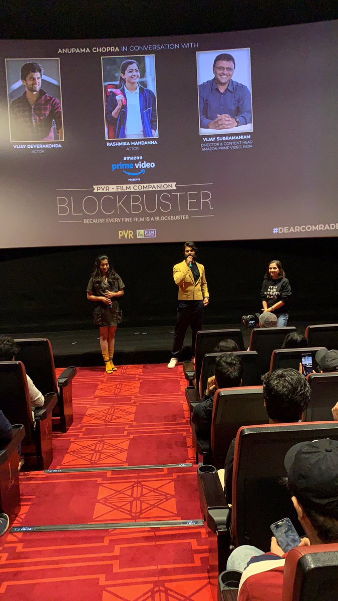 indianmoviebiz's tweet photo. With humongous applause coming from Bollywood for his every film.
He has all chances to go #Prabhas way and share Hindi box office
#VijayDeverakonda
#DearComradeScreening https://t.co/8cFRwluRCV