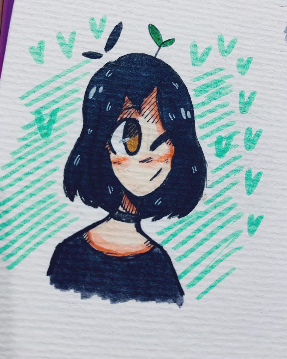 Ben22Dy's tweet photo. 🌱Un simple dibujo que le hice a la Belen🌱
¡Espero les guste!💦
Aprovecho de avisarles: Hoy Dy subia un dibujo, pero lamentablemente no pudo u u💦💦
#myart #traditionalart #copic 

-Ben💚 https://t.co/AE5LuS5gSZ