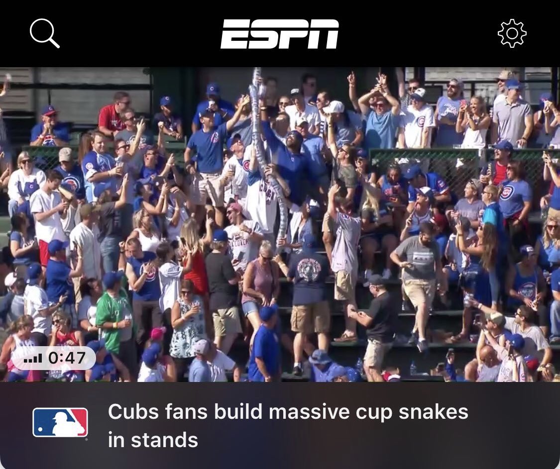 barstoolchicago's tweet photo. So ESPN should be expecting a threatening email from Cubs VP of Comm. Julian Green, right?!? #LegalizeCupSnakes #FreeLigma https://t.co/ZXKKSAtffA