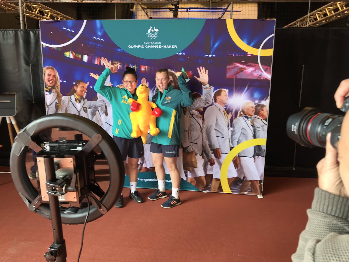 Making change in their communities Jamie &amp; Amanda from Koonung Secondary <a href="/AUSOlympicTeam/">AUS Olympic Team</a> #BeTheChange2019 <a href="/victoriauninews/">Victoria University</a> #LeadersInSport