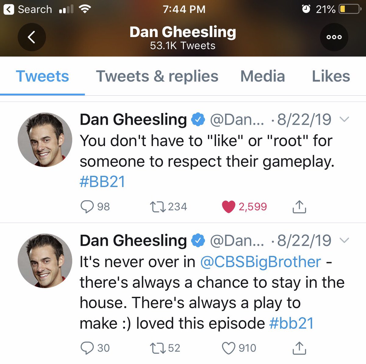 BB_US_'s tweet photo. Game recognizes game. Even the Big Brother King respects Christie’s gameplay. If she makes it past the double, she DESERVES the win. Still would love a Nicole F2 + AFP. #ChristieGheesling #BBChristie #BBNick #BB21 #BBDan #BBLF #BigBrother21 #BBNicole https://t.co/2B1WD99pLT
