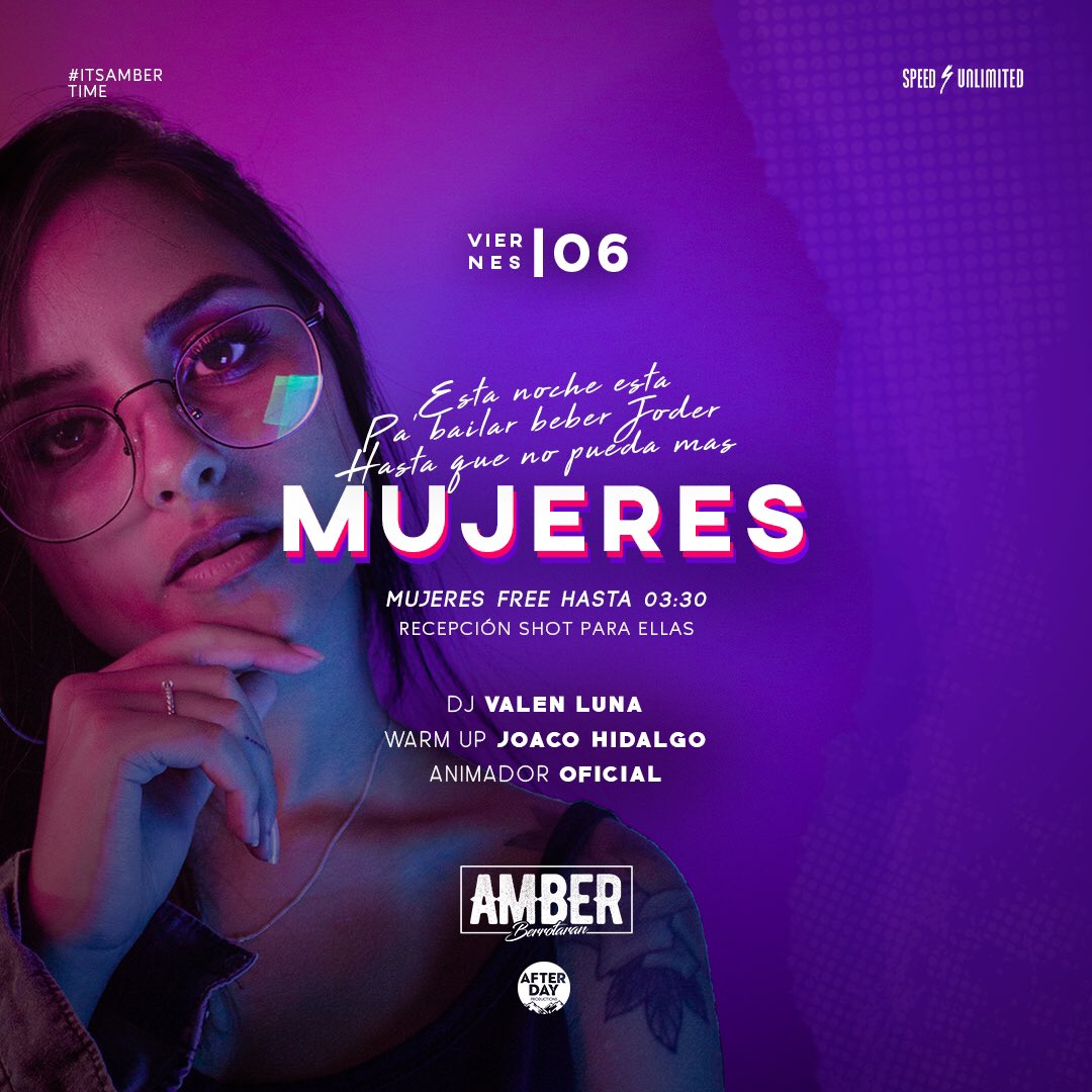 laobraclub's tweet photo. ¡Viernes de ⚡AMBER⚡¡El Clásico de la zona vuelve más fuerte que NUNCA !
💃🏻MUJERES 💃🏻
Free hasta la 03:30 hs para ellas
🔝Sectores Diferenciados
🎧 Dj Valen Luna
Warm JoacoHidalgo.
🎤 Uriel Barrilin
Estás listo para esta nueva experiencia ⚡️AMBER ⚡️ #ITSAMBERTIME https://t.co/KUjyjiFg0R